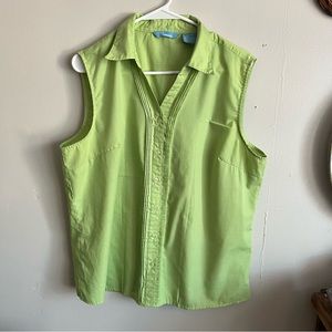 3/$40 size Xl Penman’s Light Green Sleeveless Button up Blouse